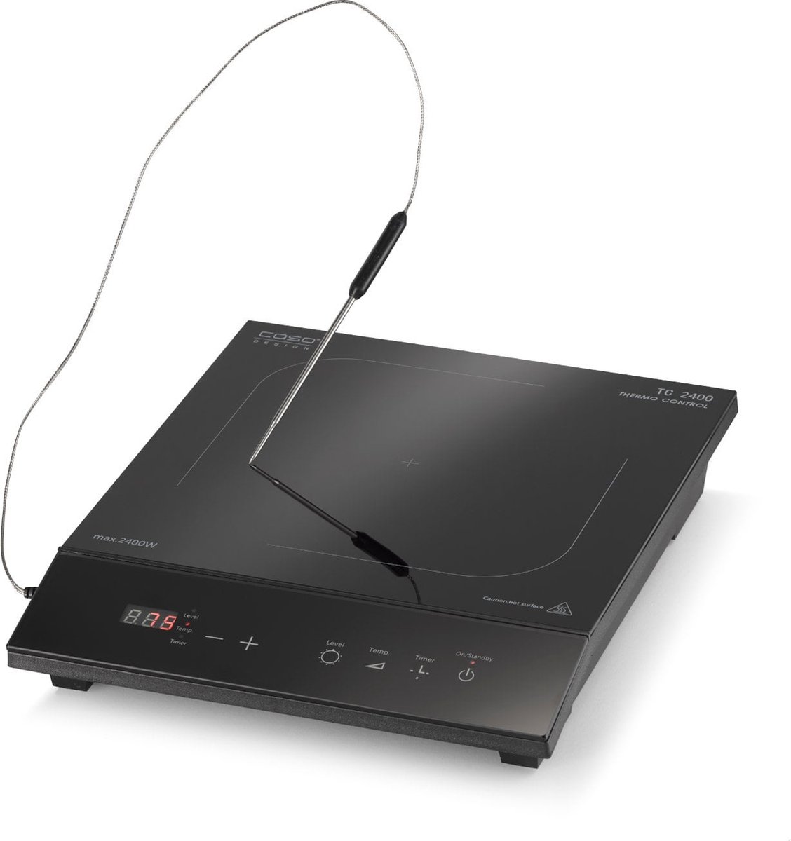Plaque à induction portable Caso Design TC 2400 ThermoControl – noire