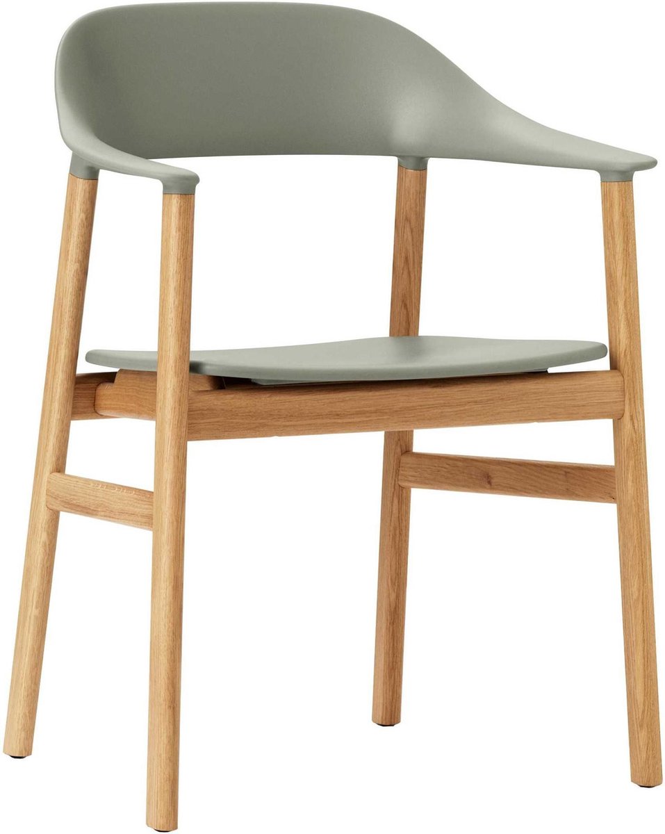 Normann Copenhagen Poltrona Herit rovere Dusty Green