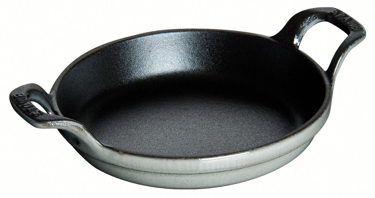 STAUB Plat à gratin rond Staub fonte Ø20 cm Gris graphite