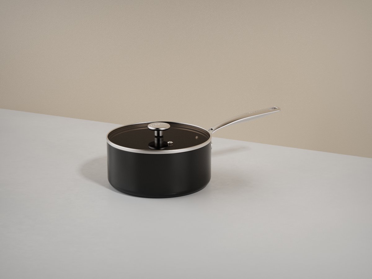 Combekk Cazo con tapa Combekk Element de aluminio negro Ø18 cm