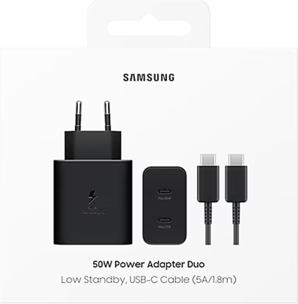 Samsung 50W Power Adapter Duo - Black