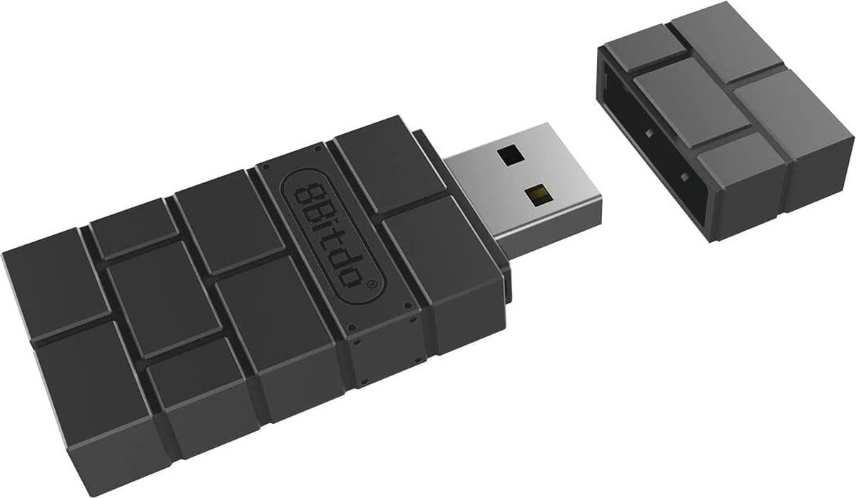 8BitDo USB Wireless Adapter 2 - Svart - Wireless Tillbehör till spelkonsol - Android - Wireless Tillbehör till spelkonsol - Android