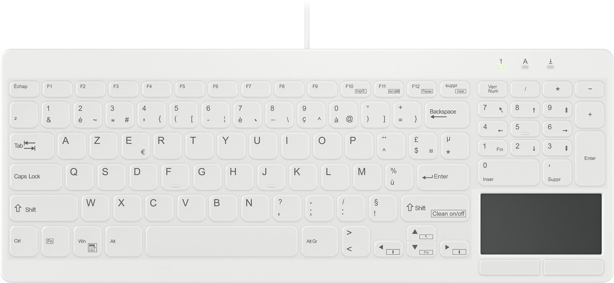 Contour ACTIVE KEY Hygiene Compact Ultraflat Touchpad Keyboa