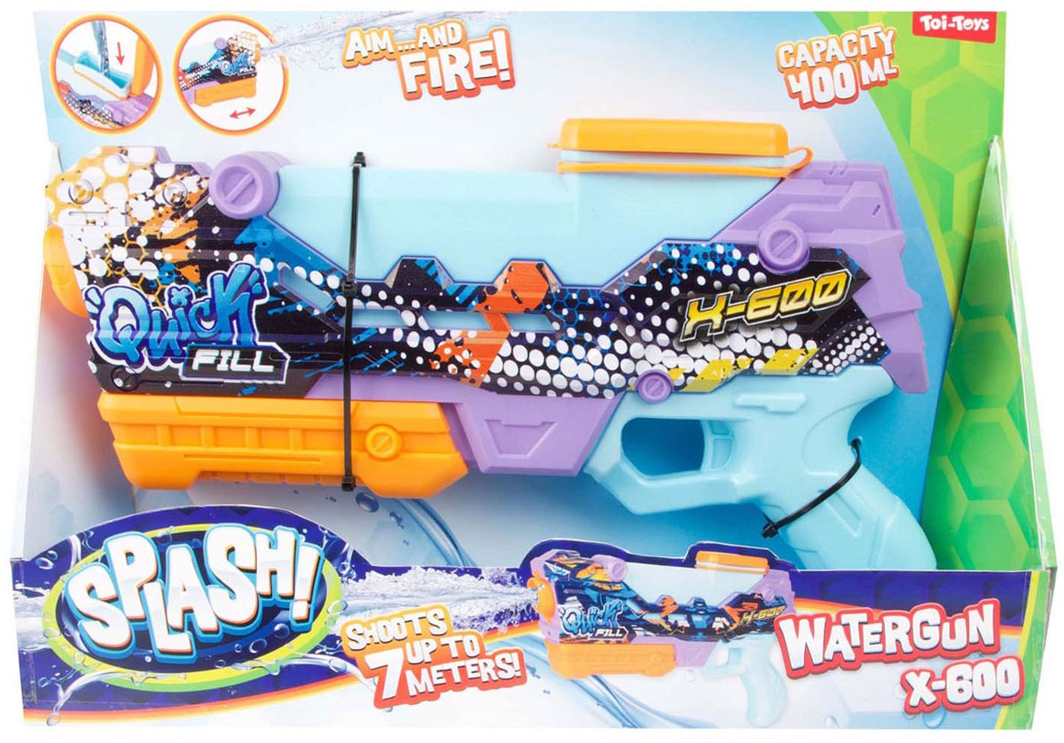 Splash Water Gun Quick Fill X600