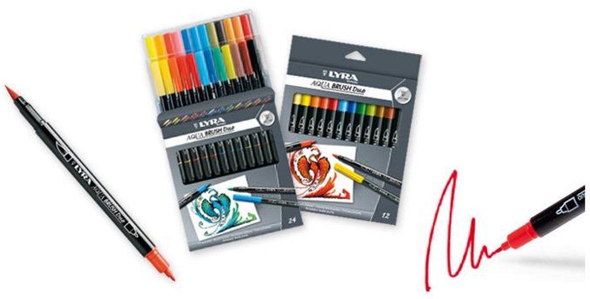 Lyra Aqua Brush Duo Marker 12 pcs