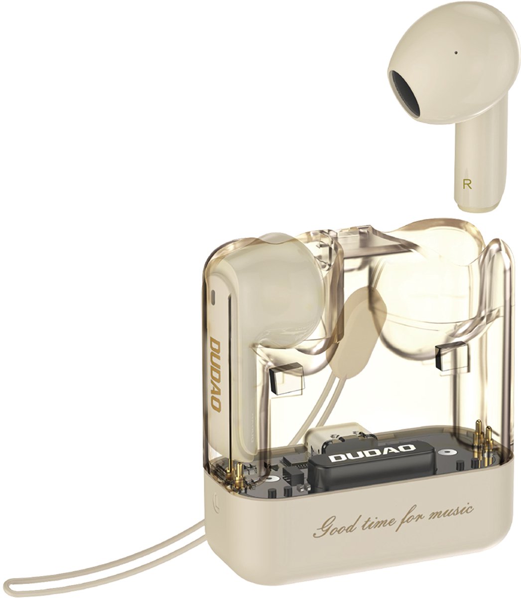 Dudao U18Pro Bluetooth 5.3 TWS wireless headphones - beige