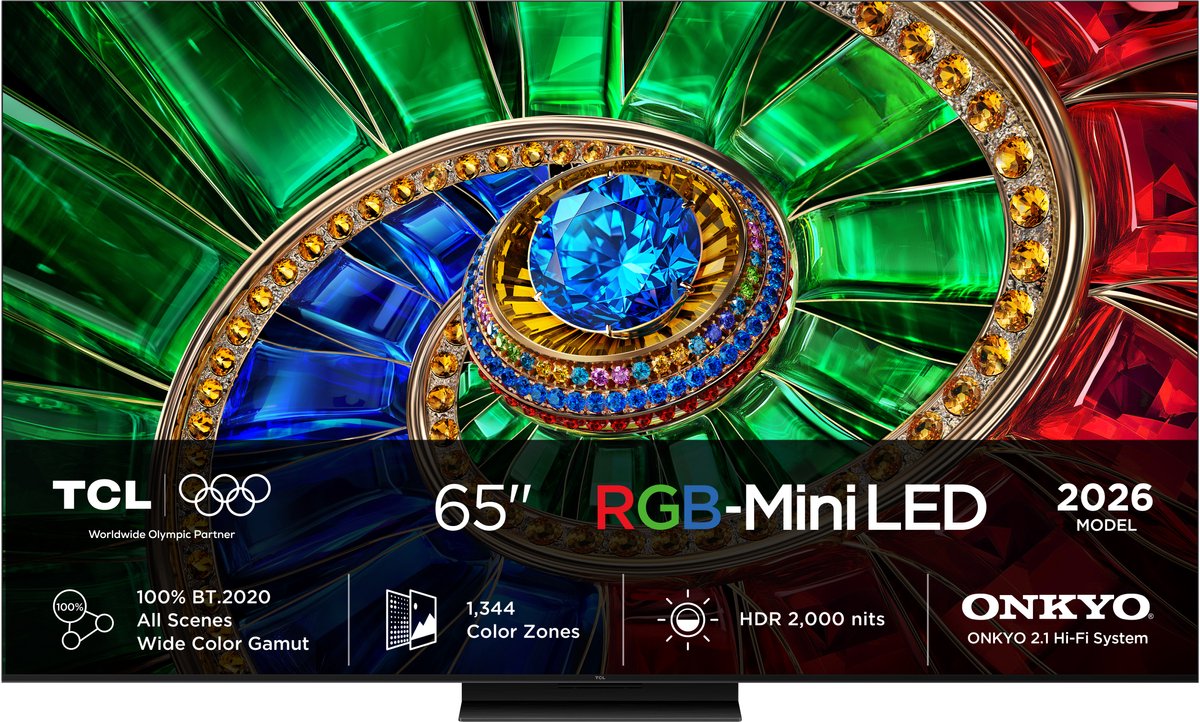 TCL 65" TV Mini LED 4K Dolby Vision 65RM7L