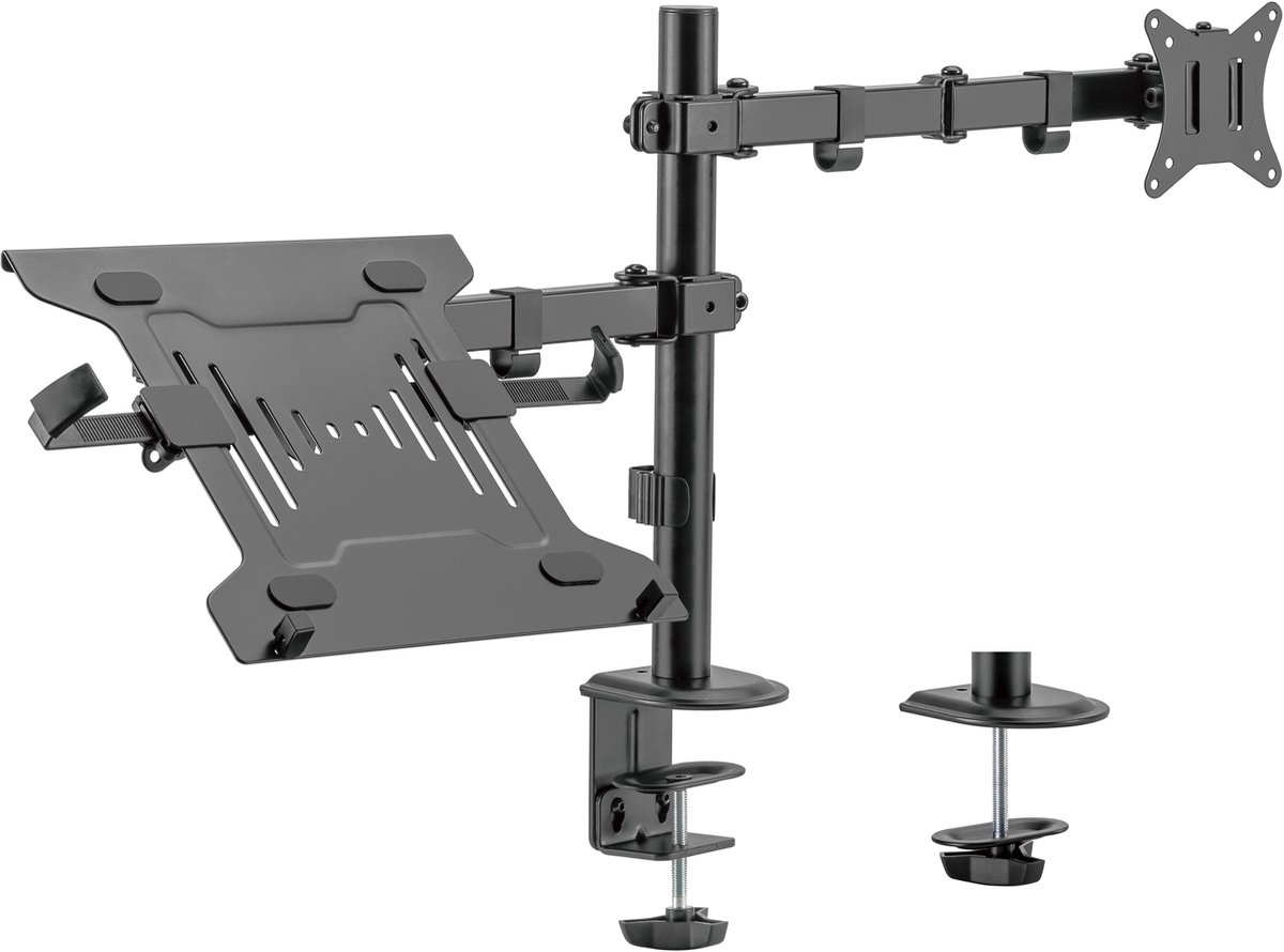 Gembird Monitor Arm & Notebook Tray - 1 x monitor 17"-32" & 1 x notebook 15.6"