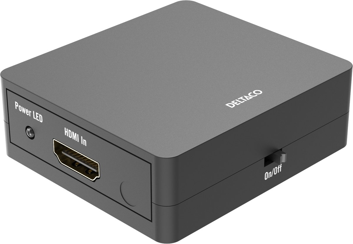 Deltaco HDMI splitter 1x HDMI in 2x HDMI out 6.