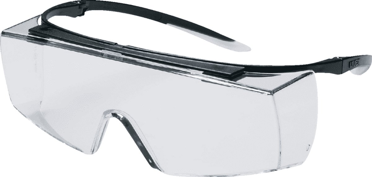 Uvex super f OTG spectacles black/clear