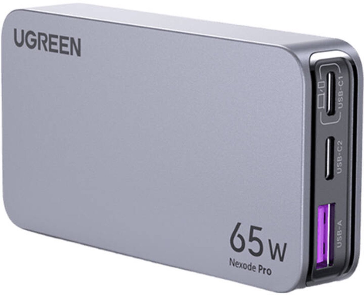 UGREEN Nexode Pro 65W 3-Port GaN Ultra-Slim Fast Travel Charger