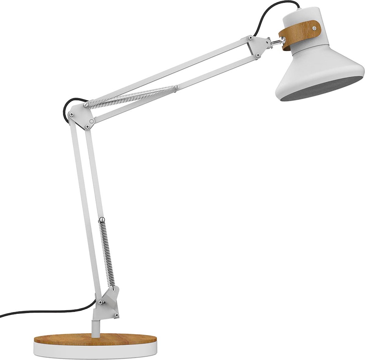 Unilux Baya Bamboo LED lampa, vit/bambu