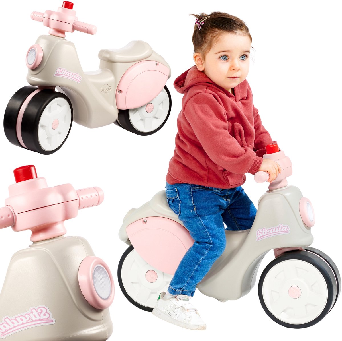 Falk Strada First Year Scooter Cream and Pink