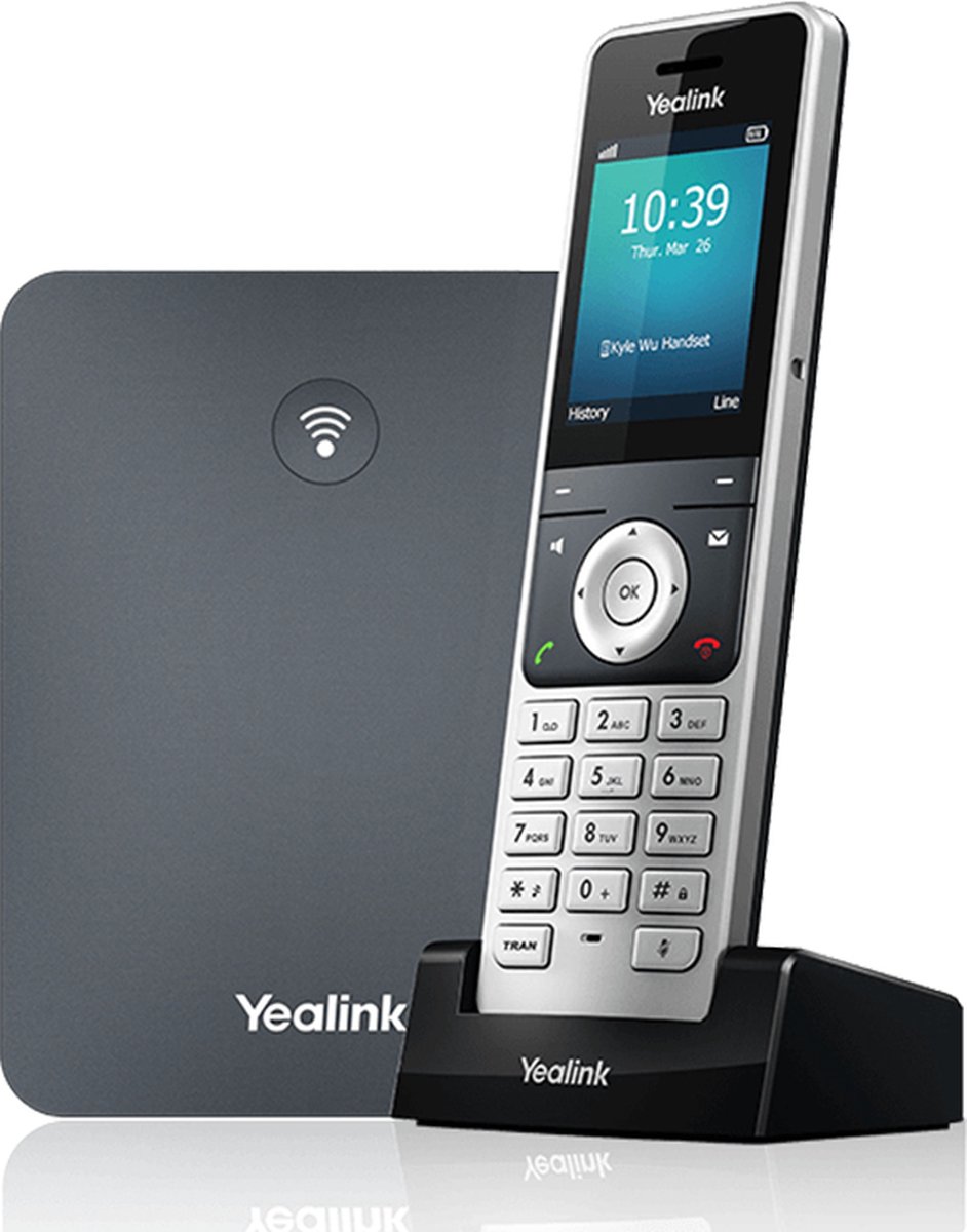 Yealink W76P - cordless phone / VoIP phone with caller ID - 3-way call capability