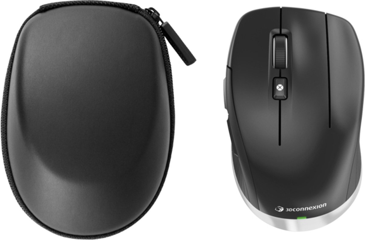 3dconnexion Cadmouse Compact Rf Wireless + Bluetooth + Usb-c Mus Svart