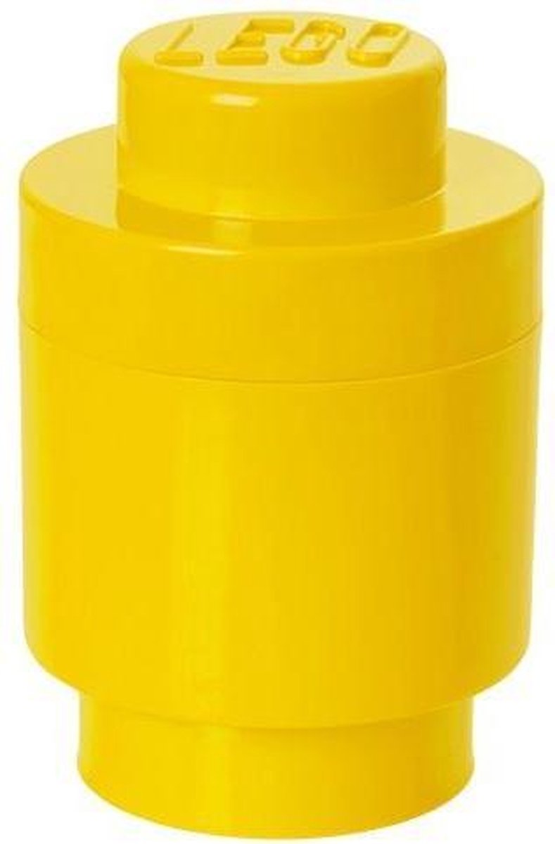 LEGO STORAGE BRICK 1 ROUND - YELLOW