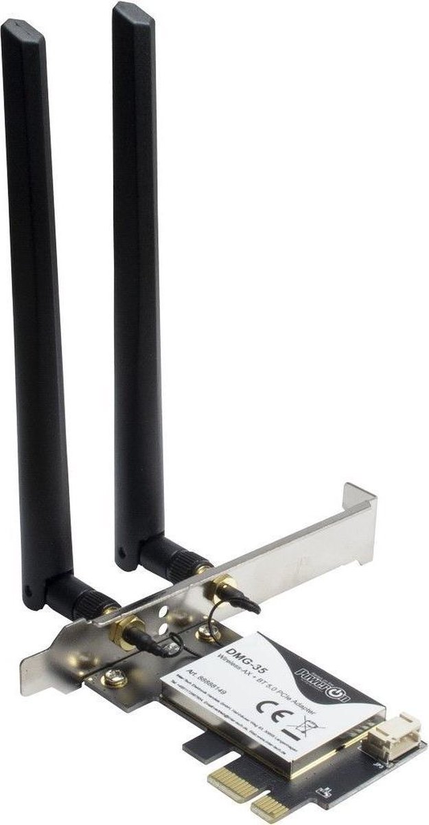 Inter-Tech DMG-35 WiFi 6 + BT 5.0 PCIe Adapter