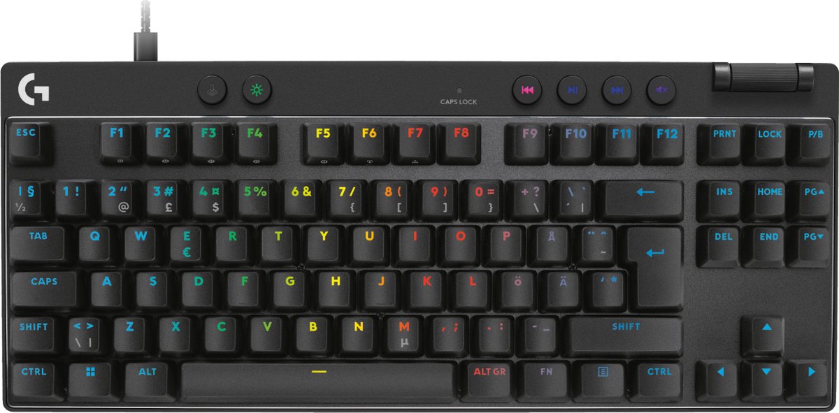 Logitech Pro X Tkl Rapid Kabel Nordisk