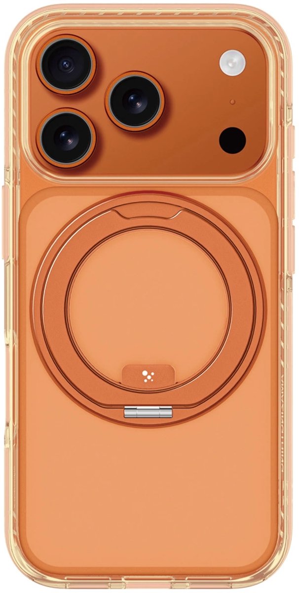 AmazingThing Titan Pro Spin case for iPhone 17 Pro compatible with MagSafe - orange