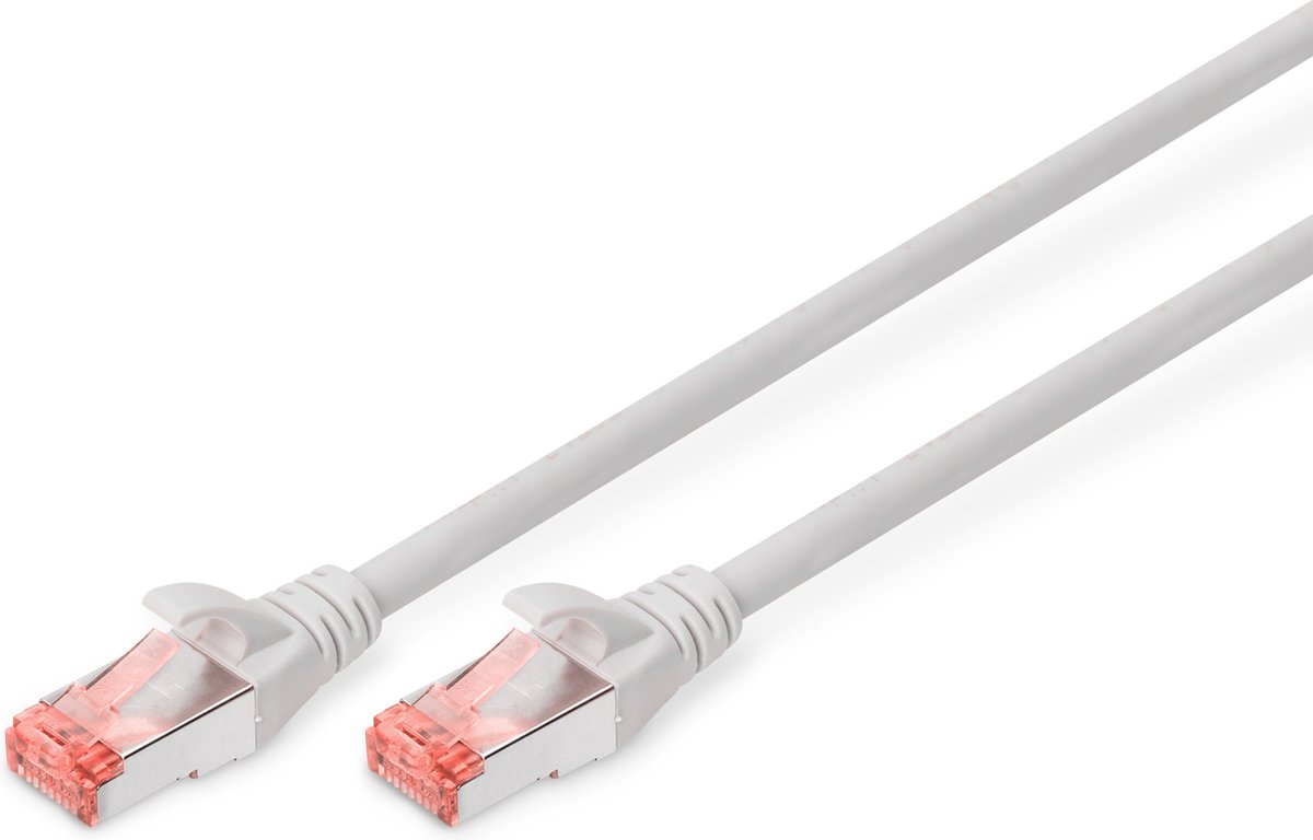 DIGITUS Premium - patch cable - 7 m - grey - Grå - 7m