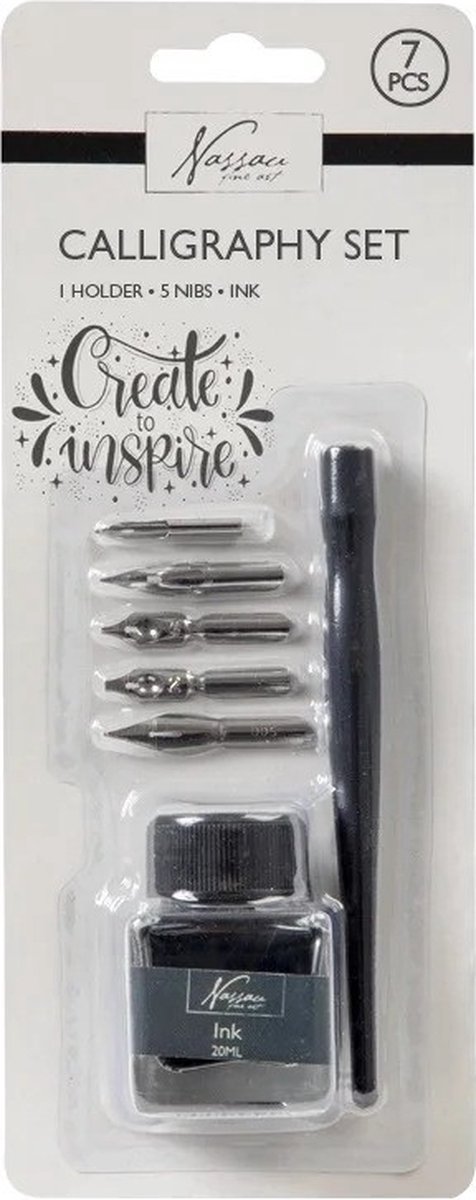 Creative Craft Group Calligraphy set with ink 7 pieces