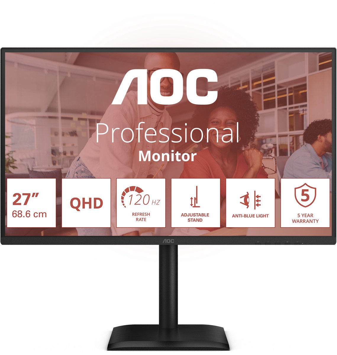 27" AOC Q27E4U - 2560x1440 (QHD) - 120Hz - IPS