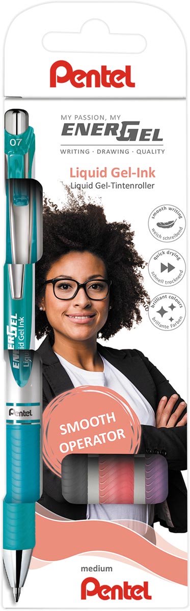 Pentel BL77-4COL2 Energel Roller