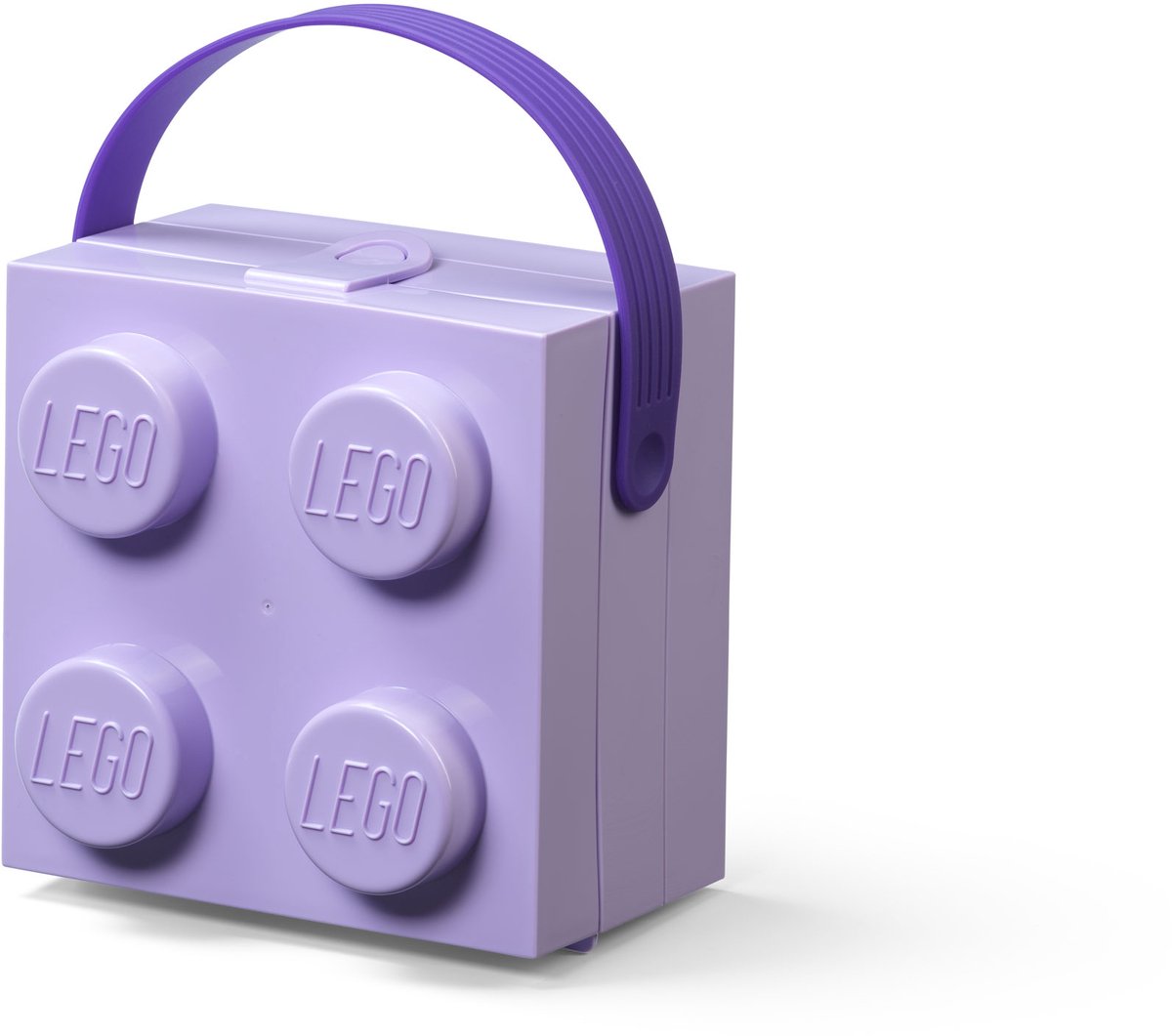 LEGO BOX W. HANDLE - LAVENDER