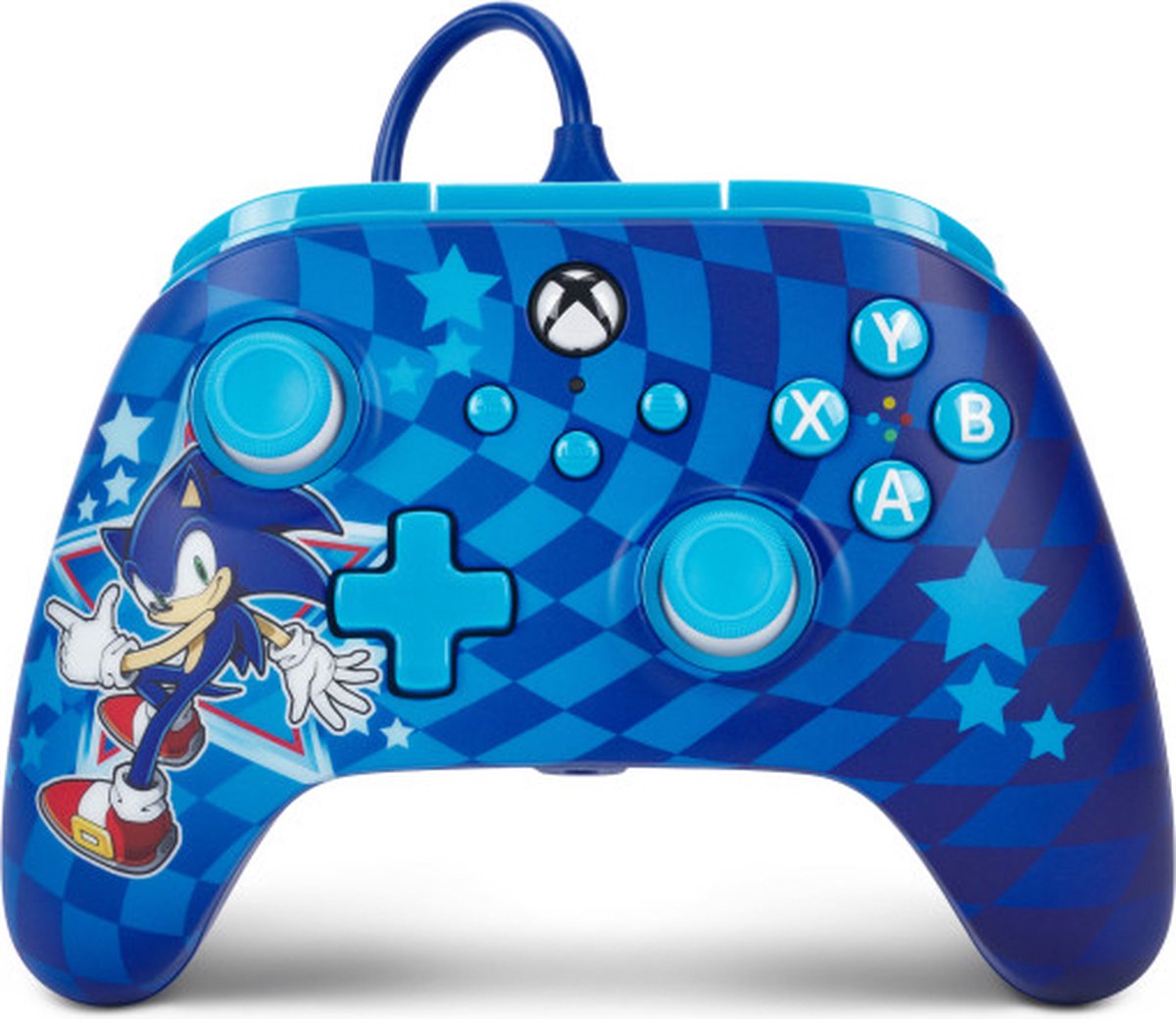 PowerA Advantage, handkontroll med sladd till Xbox Series X|S - Sonic style - Wired Controller - Microsoft Xbox One