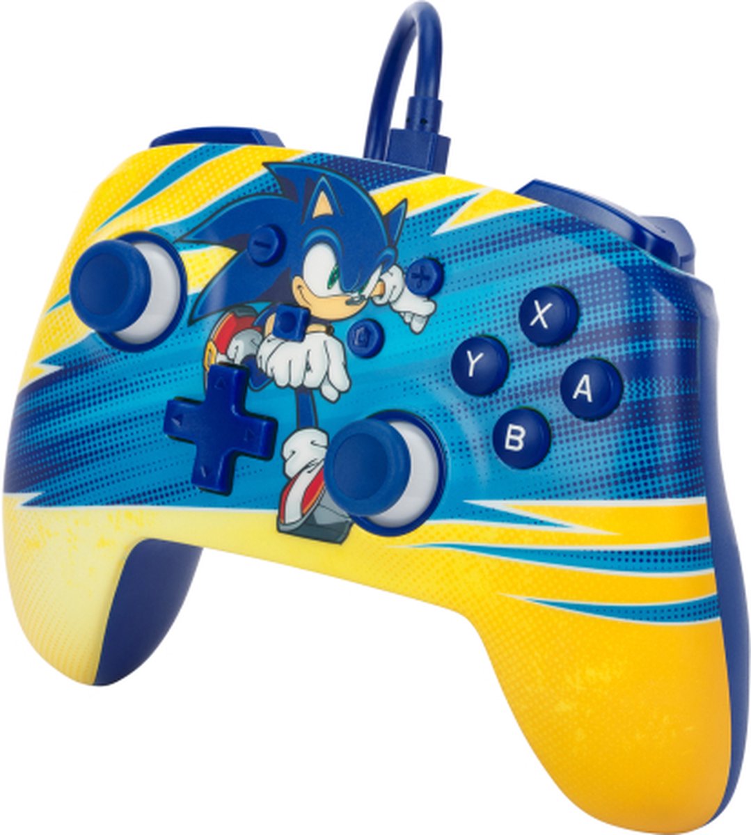 PowerA förbättrad trådbunden handkontroll för Nintendo Switch - Sonic Boost - Wired Controller - Nintendo Switch