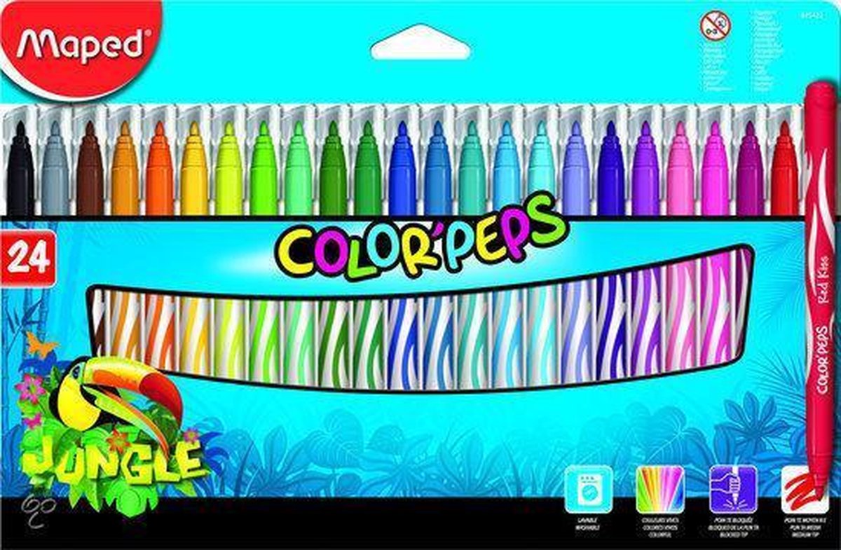 Maped Color'Peps Jungle Felt-pens x24