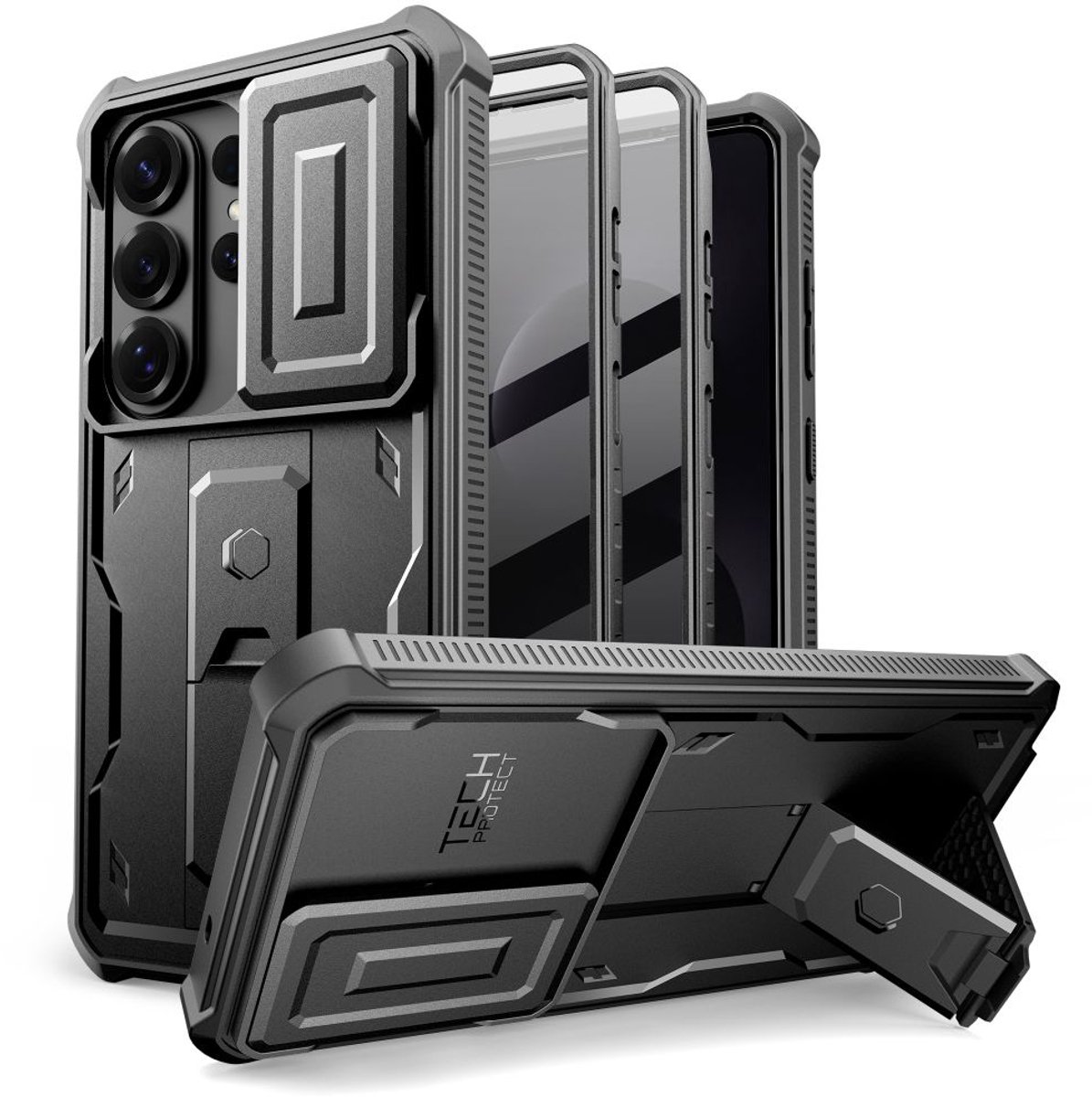 Tech-Protect Kevlar Cam+ Case for Samsung Galaxy S26 Ultra - Black