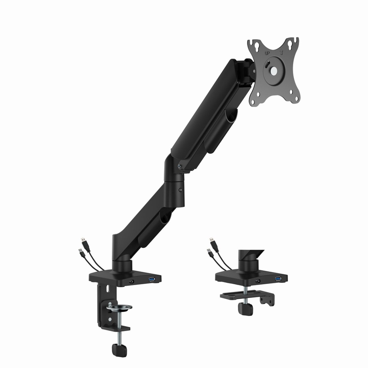 Gembird Adjustable desk display mounting arm with USB ports 1-display 17"-32"