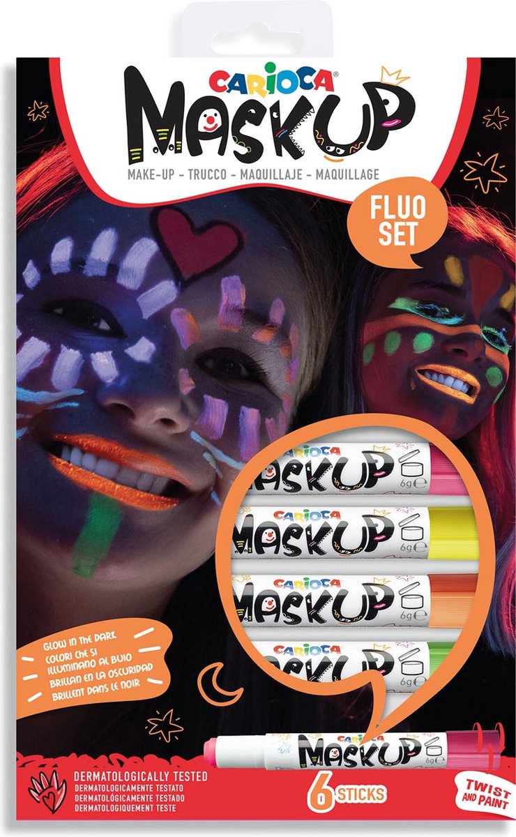 Carioca MASKUP face color. 6 pcs.