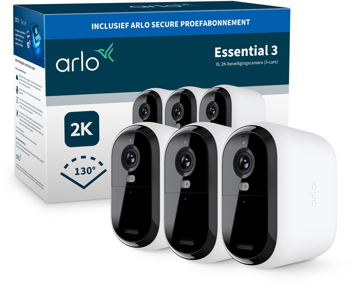 Arlo Essential 3 XL 2K Security Camera