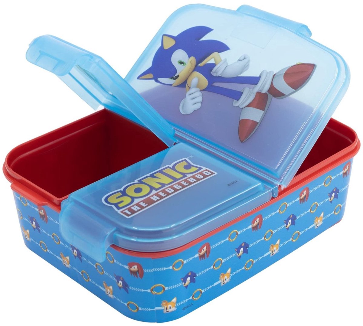 Euromic SONIC Lunchlåda med flera fack, 18x13 cm
