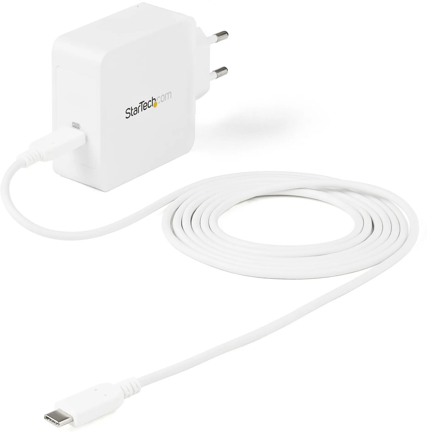StarTech.com USB C Wall Charger - 60W PD 1m cable - Portable Travel USB Type C Fast Charge Universal Laptop Adapter - USB IF/CE Certified (WCH1CEU) power adapter