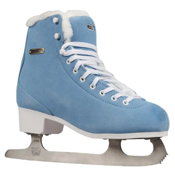 Pattini Ghiaccio Artistico Roces Suede Eco-Fur (Suede Blue - 40)