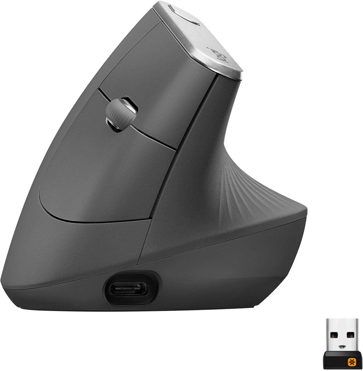 Logitech MX Vertical Kabellose Maus Kabellos Bluetooth Schwarz