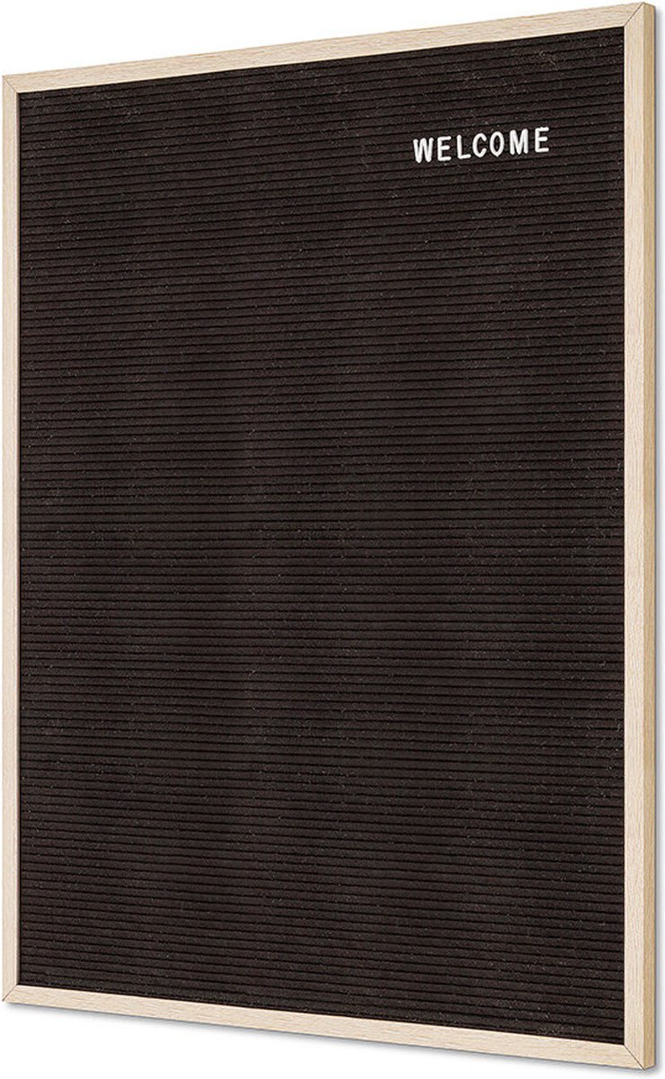 SHOWDOWN Letterboard Schwarz für Wandmontage 60 (B) x 80 (H) cm