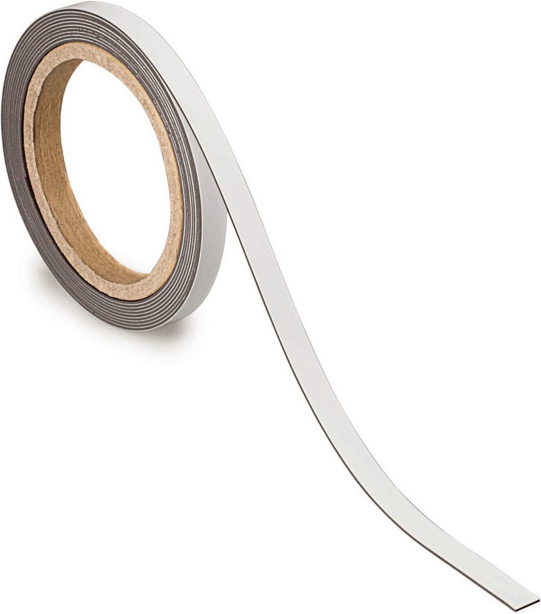 Maul Magnetband Magnetisch 4 cm Weiß 6524702 10 m
