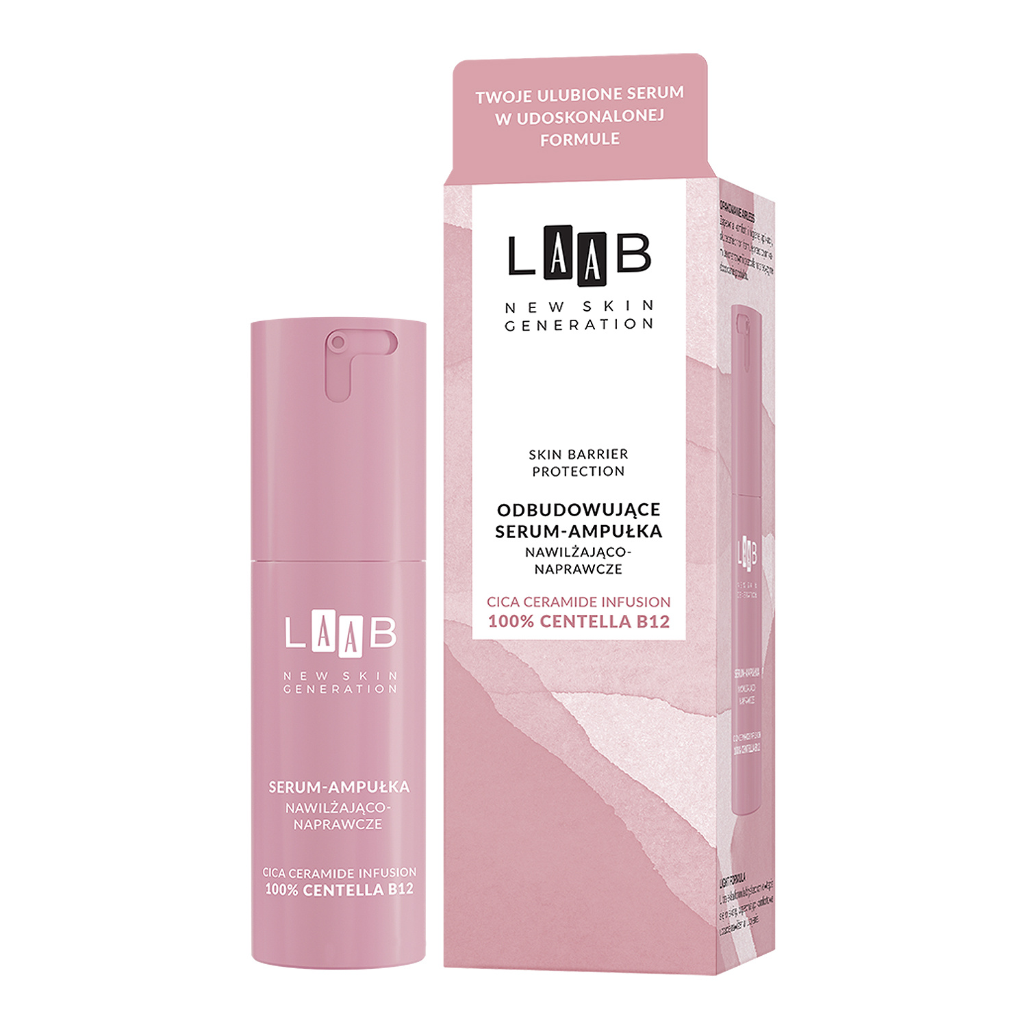 AA LAAB 100% Centella B12 odbudowujące serum-ampułka nawilżająco-naprawcze 30 ml
