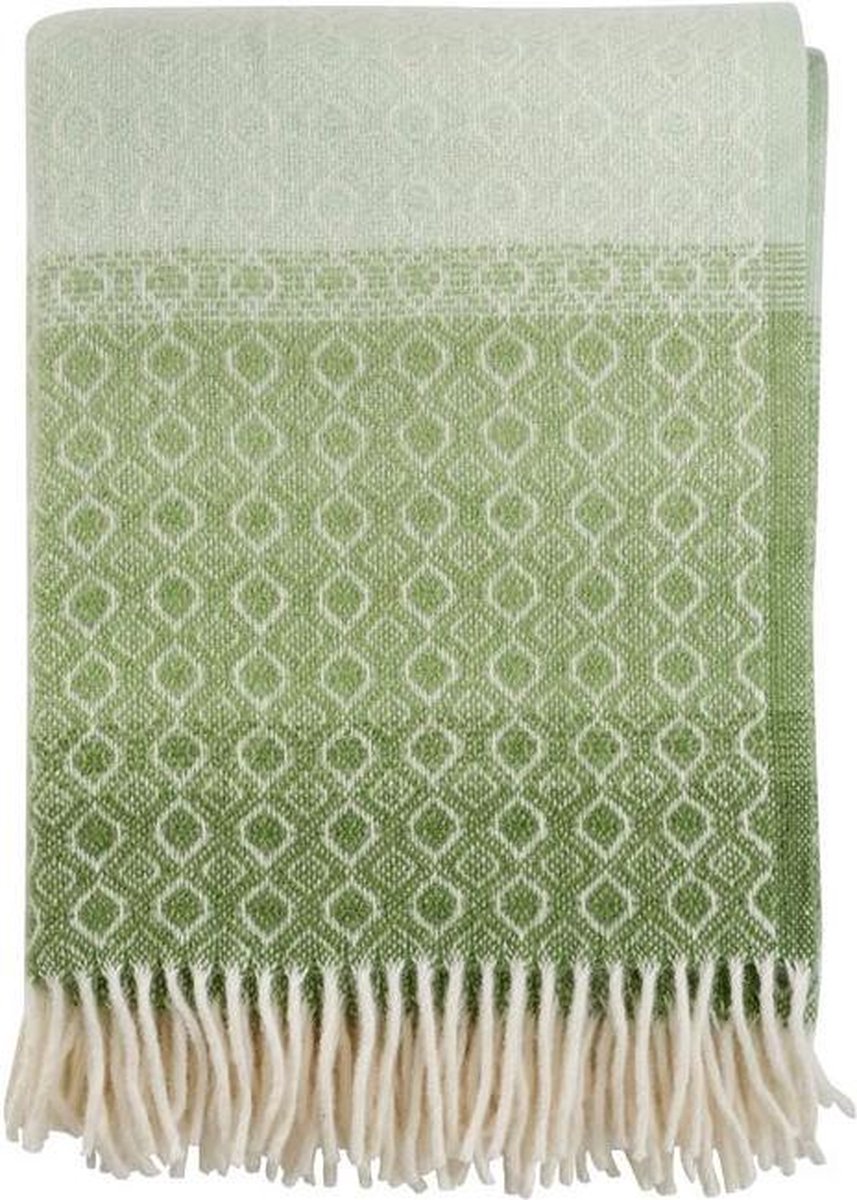 Klippan Yllefabrik Plaid de laine Havanna Green multi