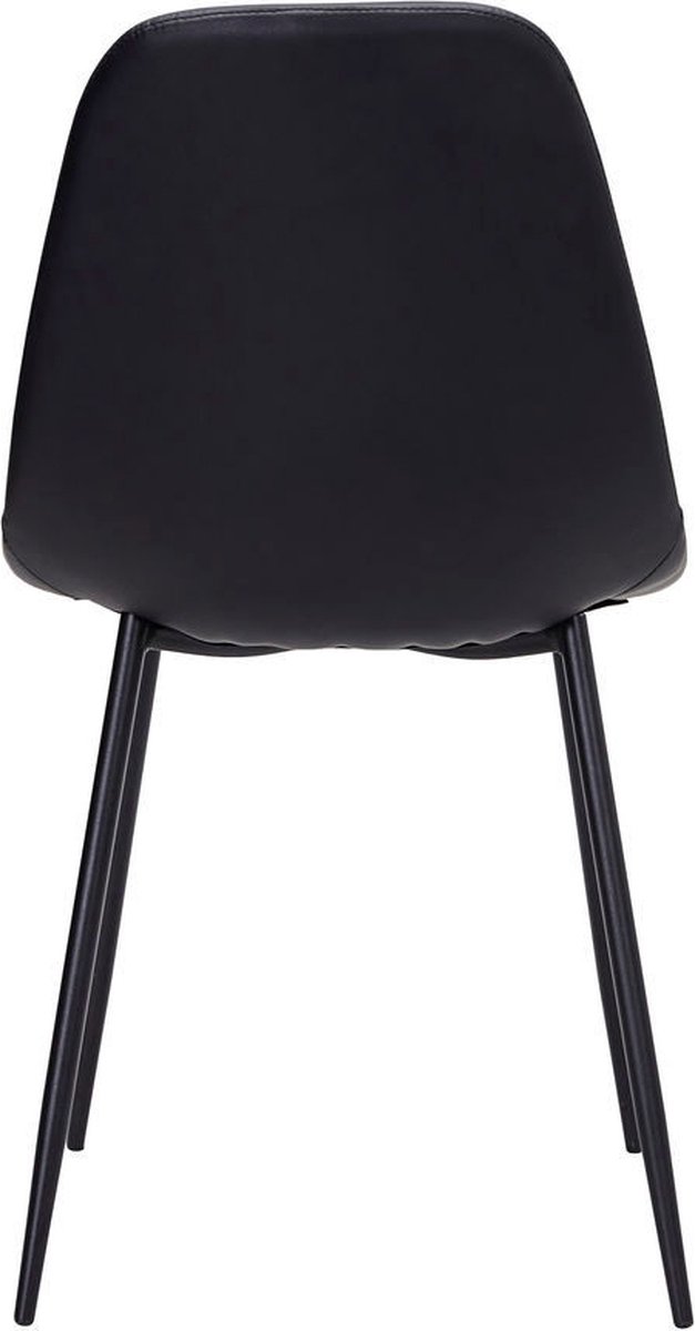 House Doctor Silla Found de cuero sintético Negro