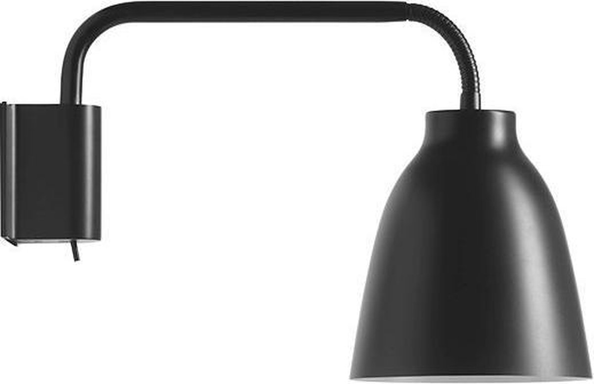 Fritz Hansen Lampe de lecture murale Caravaggio Noir