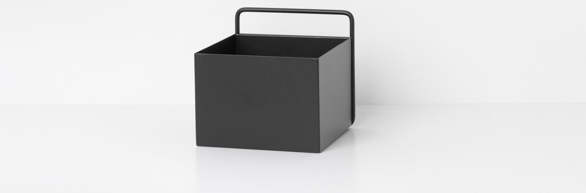 Ferm Living Caja pared Ferm Living Wall Box cuadrado negro