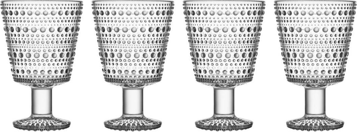 Iittala Bicchiere su base Kastehelmi 26 cl confezione da 4 trasparente