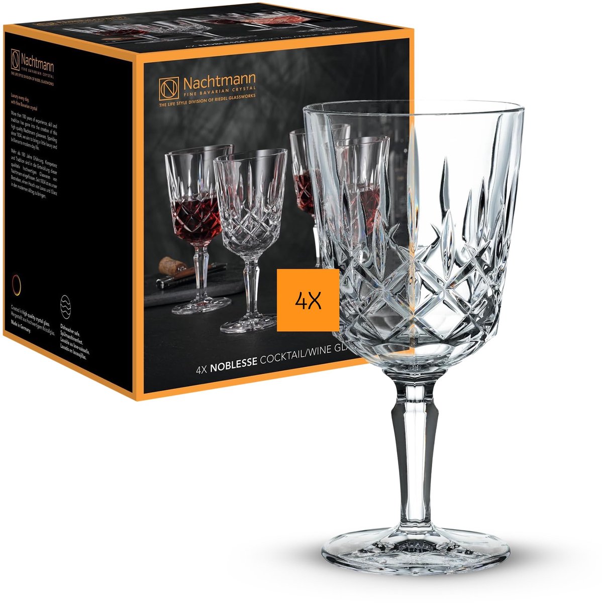 Nachtmann 4 Copas de vino Noblesse 35,5 cl transparente