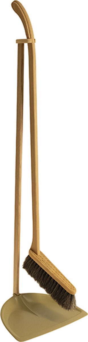 Iris Hantverk Set de cepillo y recogedor Iris Hantverk ocre