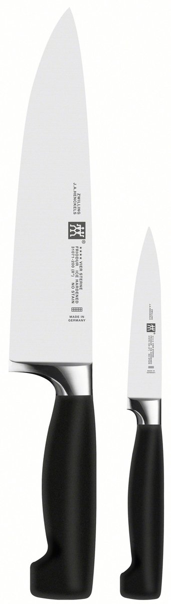 Zwilling Set de couteaux Zwilling Four Star 2 pièces Noir-acier inoxydable